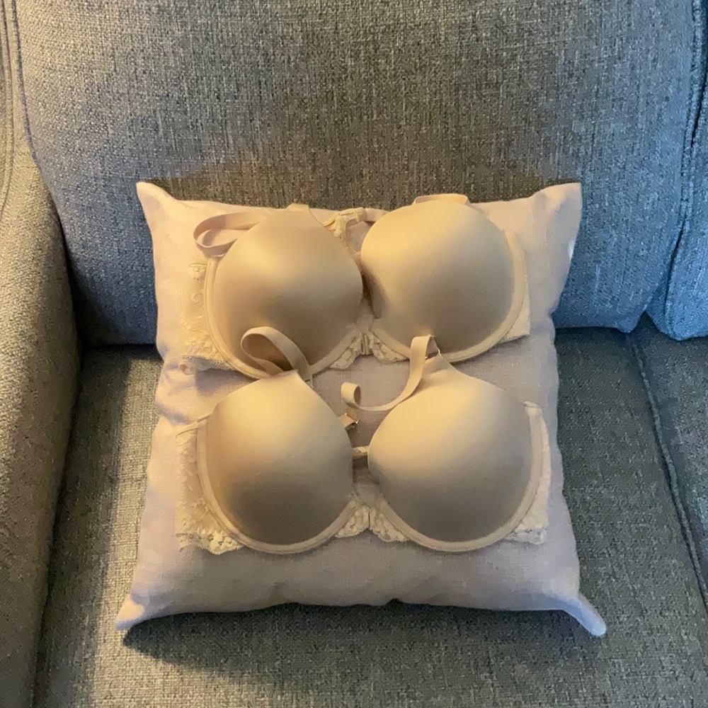 -NOT FOR SALE - SET BRAND NEW MAIDENFORM lace racerback lined underwire bras 34C